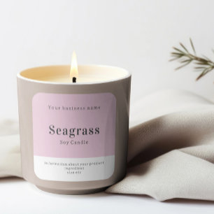 Handgefertigte Personalisierte Produktinformatione Quadratischer Aufkleber