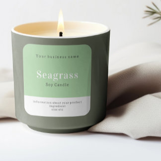 Handgefertigte Personalisierte Produktinformatione Quadratischer Aufkleber