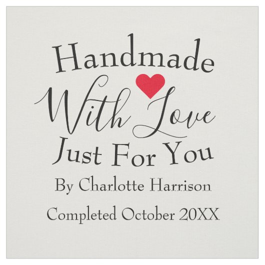 Handgefertigte Personalisierte Quilt-Nähmarken Stoff (Muster)