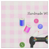 Handgefertigte Personalisierte Quilt-Nähmarken Stoff (Nahaufnahme)