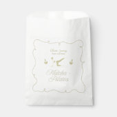 Handgefertigte Pilates-Baby-Party Geschenktütchen (Vorderseite)