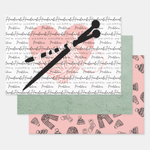 Handgefertigte Produkte Knittern Kunsthandwerk Her Geschenkpapier Set