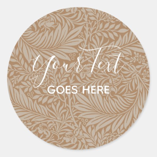 Handgefertigte Produkte Muster Vanilla Runder Aufkleber (Vorderseite)
