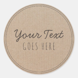 Handgefertigte Produkte Vintag Einfach, trendy-Kra Runder Aufkleber