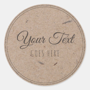 Handgefertigte Produkte Vintag Einfach, trendy-Kra Runder Aufkleber