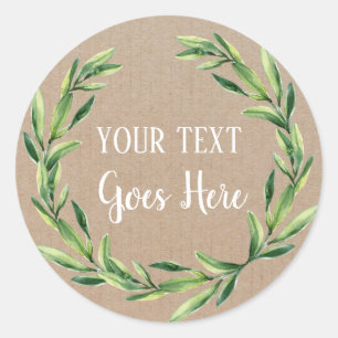 Handgefertigte Produkte Vintage Blumenkästen Runder Aufkleber