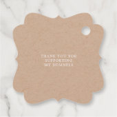 handgefertigte Produkttafel für das Monogramm-Skri Geschenkanhänger (Rückseite)