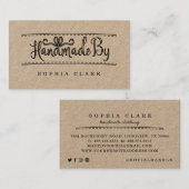 Handgefertigte Ribbon- & Nähzubehör Visitenkarte (Vorne/Hinten)