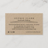 Handgefertigte Ribbon- & Nähzubehör Visitenkarte (Rückseite)