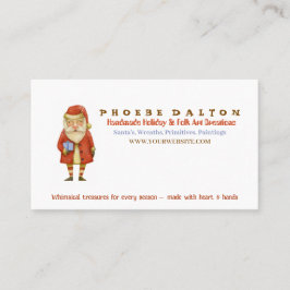 Handgefertigte Santa Maker Business Card Visitenkarte