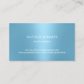 Handgefertigte Schmuck Bright Diamond Modern Blue Visitenkarte (Rückseite)