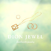  Handgefertigte Schmuck Moderne Berufliche Logoges Fensteraufkleber (Blatt 3)