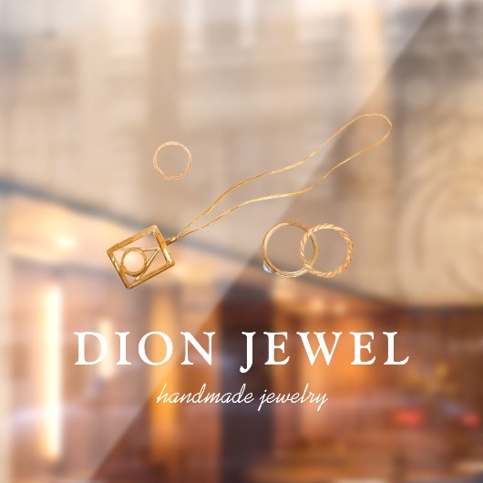  Handgefertigte Schmuck Moderne Berufliche Logoges Fensteraufkleber (Blatt 2)