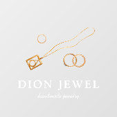  Handgefertigte Schmuck Moderne Berufliche Logoges Fensteraufkleber (Blatt)