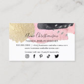 Handgefertigte Schmuck- und Bead-Designer Visitenkarte (Rückseite)