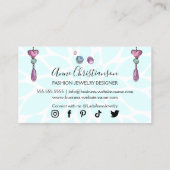 Handgefertigte Schmuck- und Bead-Designer Visitenkarte (Rückseite)