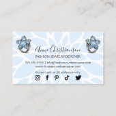 Handgefertigte Schmuck- und Bead-Designer Visitenkarte (Rückseite)