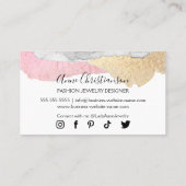 Handgefertigte Schmuck- und Bead-Designer Visitenkarte (Rückseite)