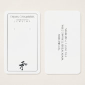 Handgefertigte Schmuckdesigner Drop Earring (Vorne & Hinten)