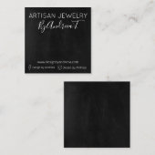 Handgefertigte Schmuckhalter-Display-Karte Quadratische Visitenkarte (Vorne/Hinten)