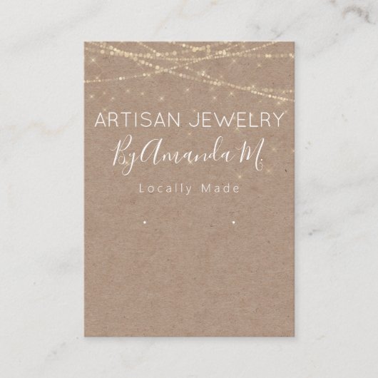 Handgefertigte Schmuckkollektion Visitenkarte (Vorderseite)