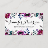 Handgefertigte Schmuckschmuck Wasserfarbenschrift, Visitenkarte (Vorderseite)