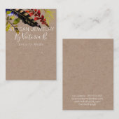 Handgefertigte Schmuckstücke aus Kraft und Grün Visitenkarte (Vorne/Hinten)