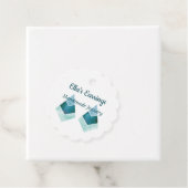 Handgefertigte Schmuckstücke Blue Watercolor Geschenkanhänger (Beispiel)