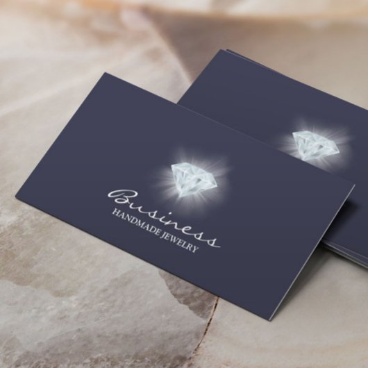 Handgefertigte Schmuckstücke Bright Diamond Elegan Visitenkarte
