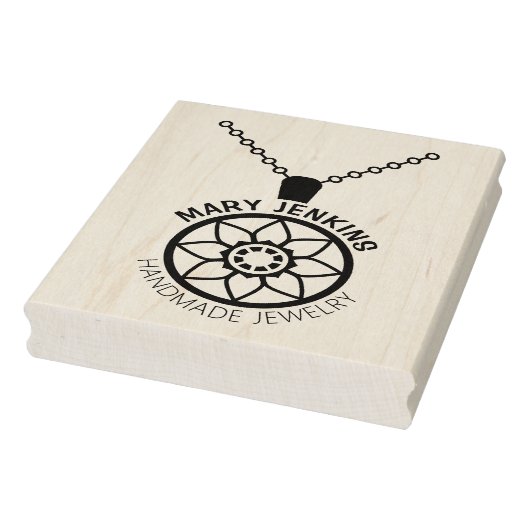 Handgefertigte Schmuckstücke, eigene Logo Gummistempel (Stempel)
