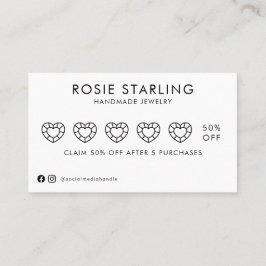 Handgefertigte Schmuckstücke für Wasserfarben Visitenkarte