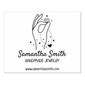 Handgefertigte Schmuckstücke, groß Gummistempel (Prägung)