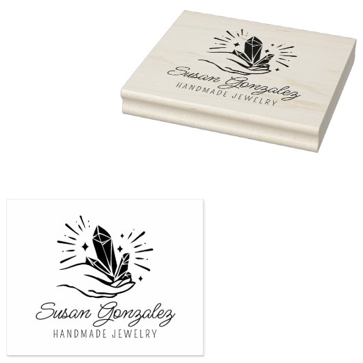 Handgefertigte Schmuckstücke, Großunternehmen Gummistempel (Stempel)