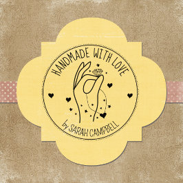 Handgefertigte Schmuckstücke mit Liebe, kundenspez Gummistempel