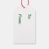 Handgefertigte Schneeflocken-Flurries - Hellgrün u Geschenkanhänger (Rückseite)