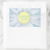Handgefertigte Seife Rustic Country Daisy-Produktk Rechteckiger Aufkleber (Tasche)