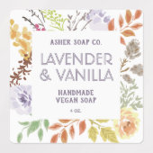 Handgefertigte Seifenkennzeichnung | Ihr Logo hier Etiketten (Design 1)