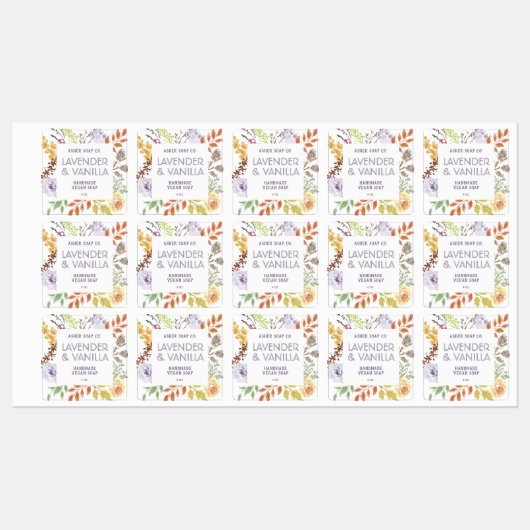 Handgefertigte Seifenkennzeichnung | Ihr Logo hier Etiketten (Blatt)