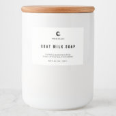 Handgefertigte Seifenkennzeichnung Lebensmitteletikett (Vorderseite)