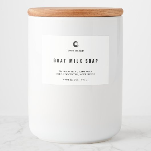 Handgefertigte Seifenkennzeichnung Lebensmitteletikett (Vorderseite)