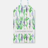 Handgefertigte Seifenlavender-Blume Kräutershop Pr Geschenkanhänger (Vorderseite)