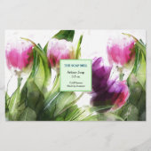 Handgefertigte Seifenspulpapier für Wasserfarben (Vorderseite)