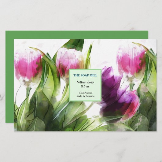 Handgefertigte Seifenspulpapier für Wasserfarben (Vorne/Hinten)