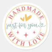 Handgefertigte Sticker mit Liebe | Nur für dich Et (Vorderseite)