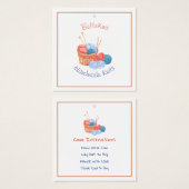 Handgefertigte Strick Care Label & Hang Tag (Vorne & Hinten)