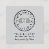 Handgefertigte Stricks Quadratische Visitenkarte (Vorderseite)