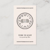 Handgefertigte Stricks Visitenkarte (Vorderseite)