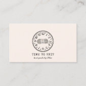 Handgefertigte Stricks Visitenkarte (Vorderseite)