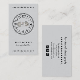 Handgefertigte Stricks Visitenkarte