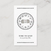 Handgefertigte Stricks Visitenkarte (Vorderseite)